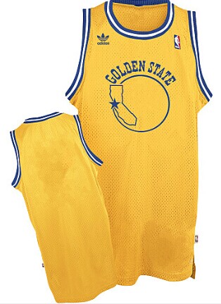Golden State Warriors Blank Yellow Throwback Swingman Jersey - Zenithce