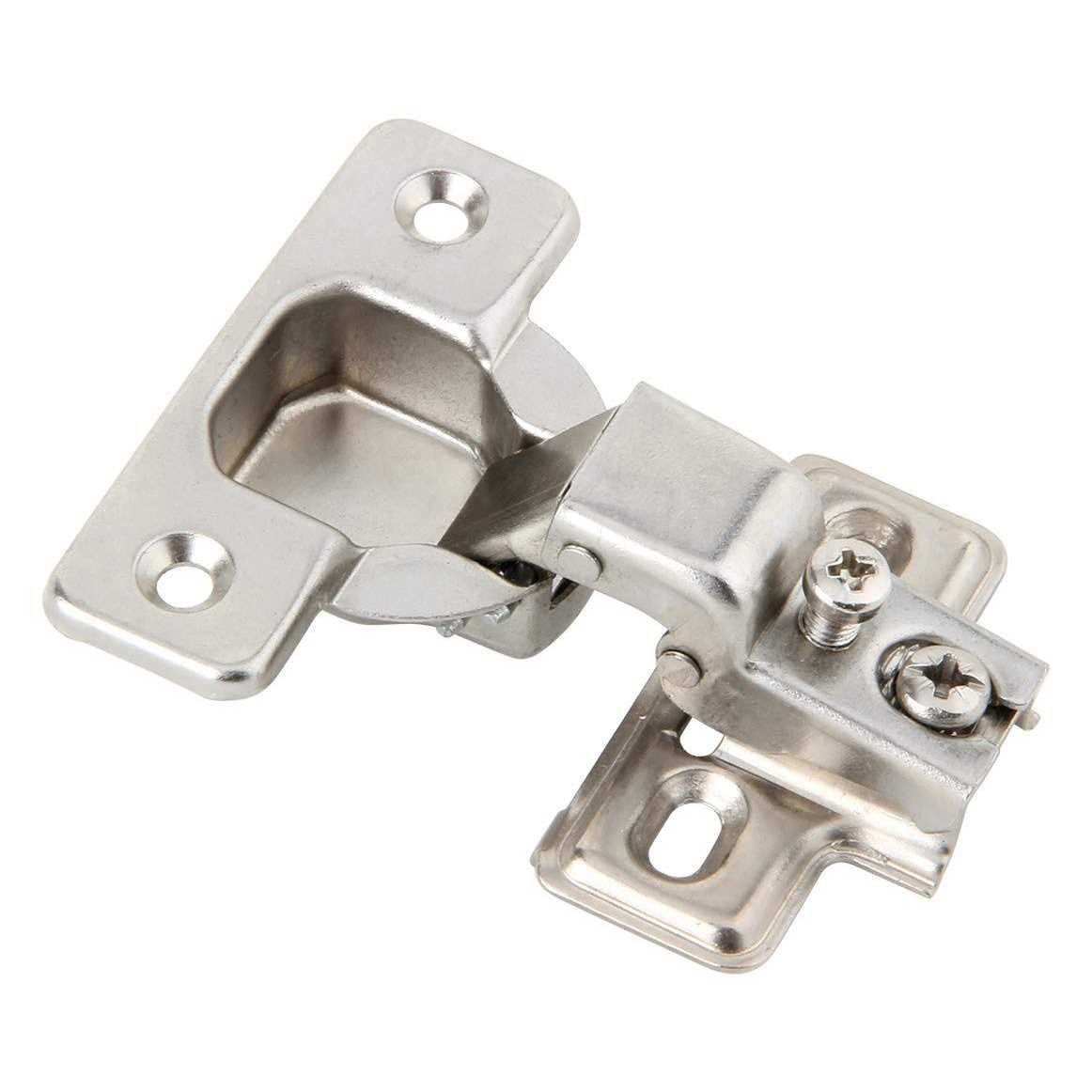 Silverline Face 1/2 inch Half Overlay Concealed Euro 105Deg Regular Closing Compact Cabinet Hinges - Zenithce