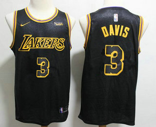 Los Angeles Lakers #3 Anthony Davis 2019 Black Swingman Wish Stitched Jersey - Zenithce