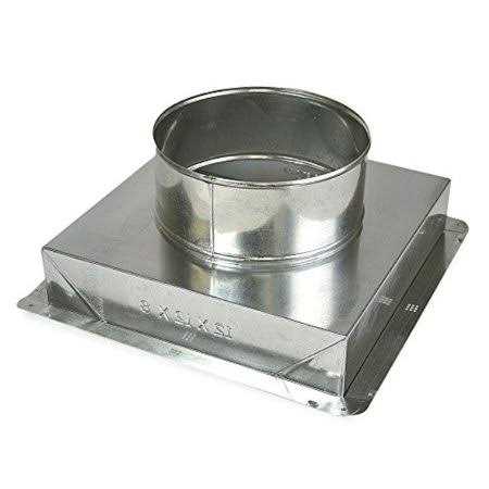 Master Flow 10 in. x 10 in. to 8 in. Ceiling Register Box CRB10X10X8 - Zenithce