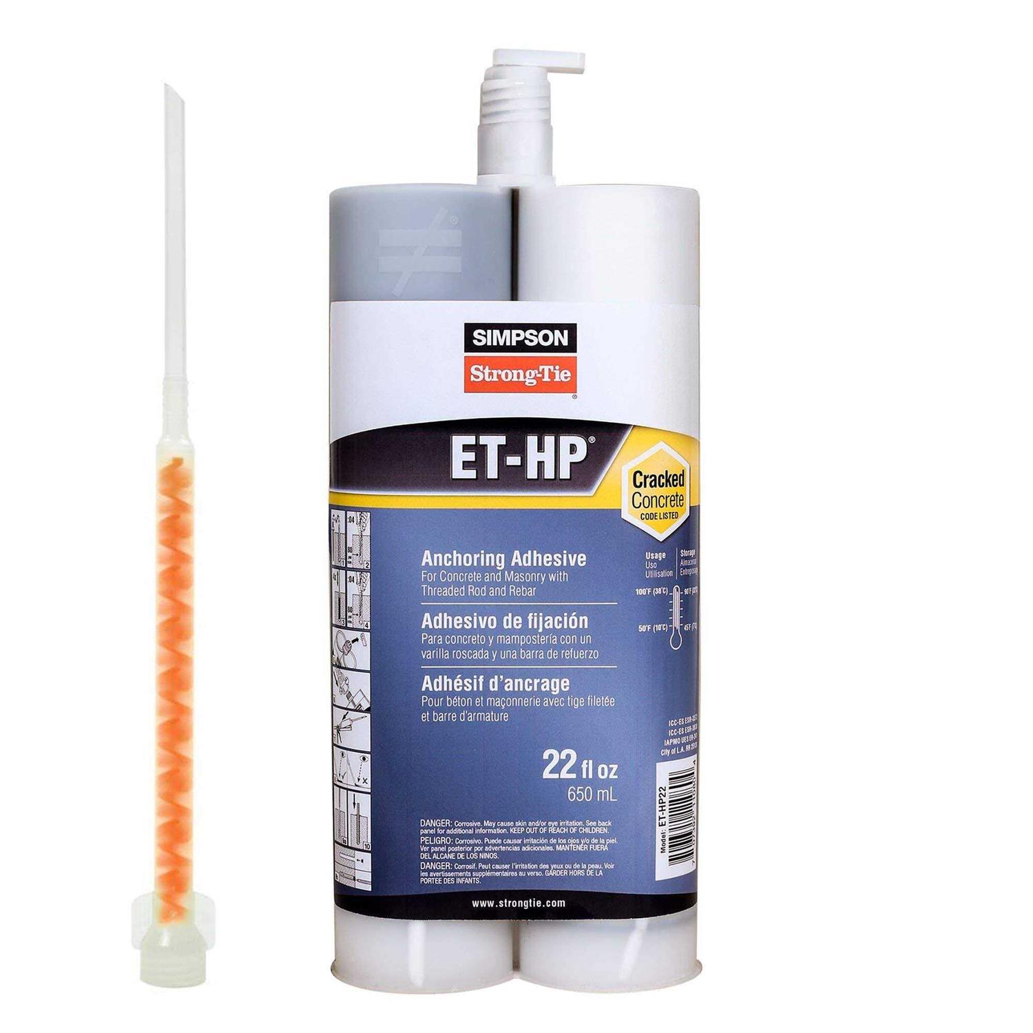 Simpson Strong-Tie Epoxy 22oz SET-XP22 - Zenithce