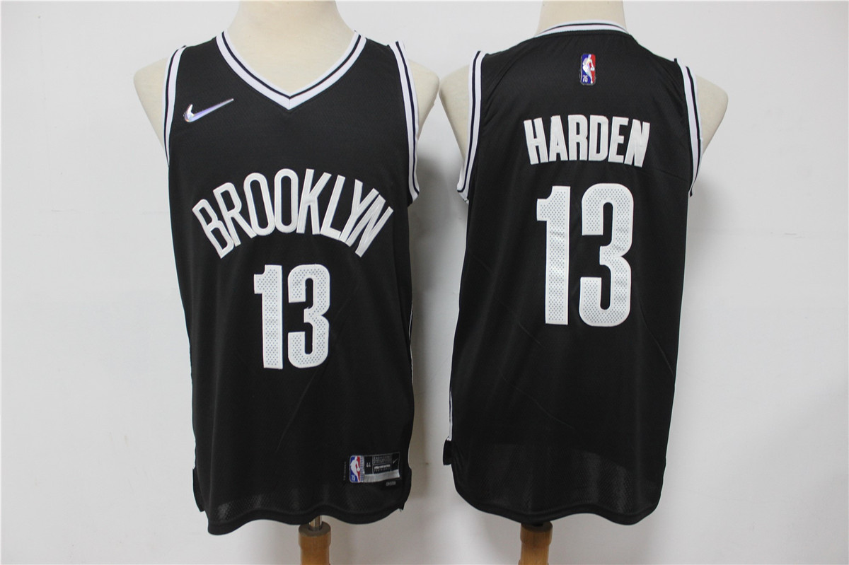 Brooklyn Nets #13 James Harden Black 75th Anniversary Diamond 2021 Stitched Jersey - Zenithce