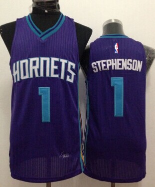 Charlotte Hornets #1 Lance Stephenson Purple Swingman Jersey - Zenithce