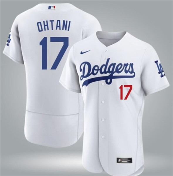 Los Angeles Dodgers #17 Shohei Ohtani White Flex Base Stitched Jersey - Zenithce