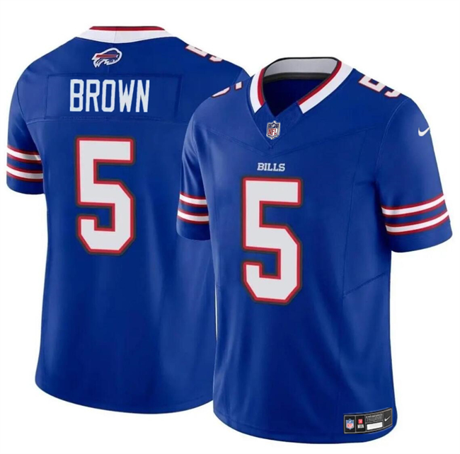 Buffalo Bills #5 Anthony Brown Blue 2024 F.U.S.E. Vapor Untouchable Limited Stitched Jersey - Zenithce