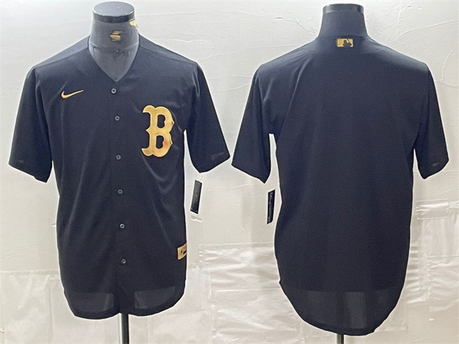 Boston Red Sox Blank Black Cool Base Stitched Jersey - Zenithce