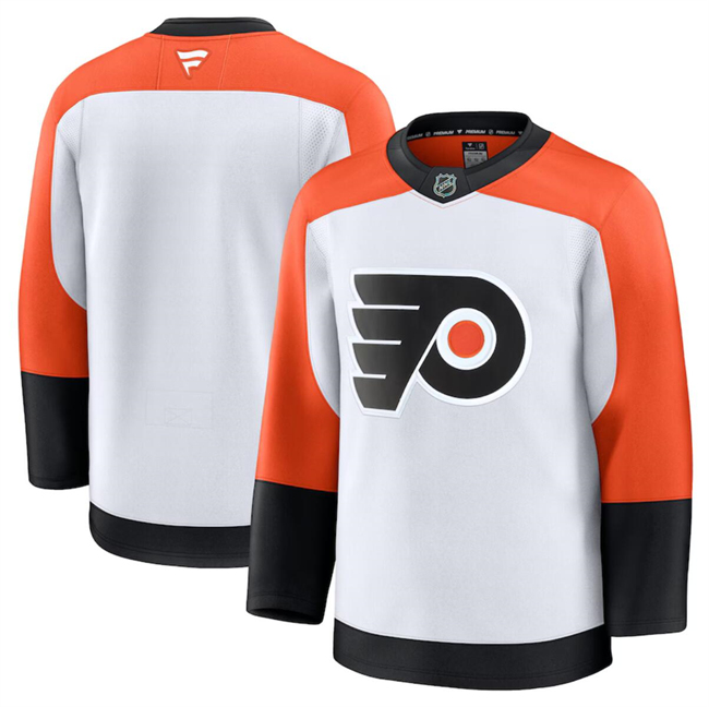 Philadelphia Flyers Blank White 2024-25 Away Stitched Jersey - Zenithce