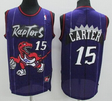 Toronto Raptors #15 Vince Carter Hardwood Classic Purple Swingman Jersey - Zenithce