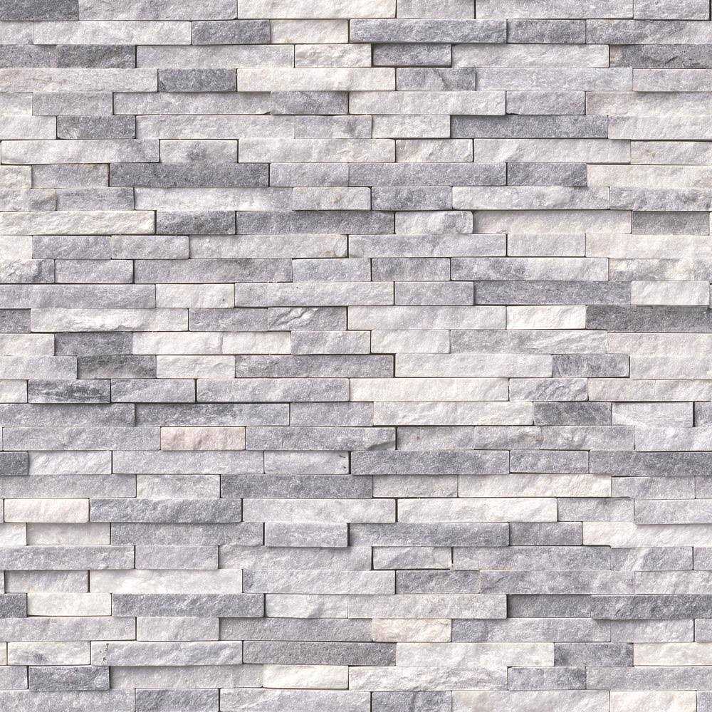 MSI Alaska Gray Ledger Panel 6 in. x Natural Marble Wall Tile - Zenithce