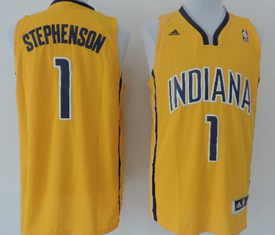 Indiana Pacers #1 Lance Stephenson Revolution 30 Swingman Yellow Jersey - Zenithce