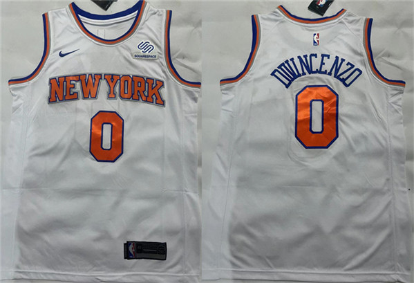 New York Knicks #0 Donte DiVincenzo White Stitched Jersey - Zenithce
