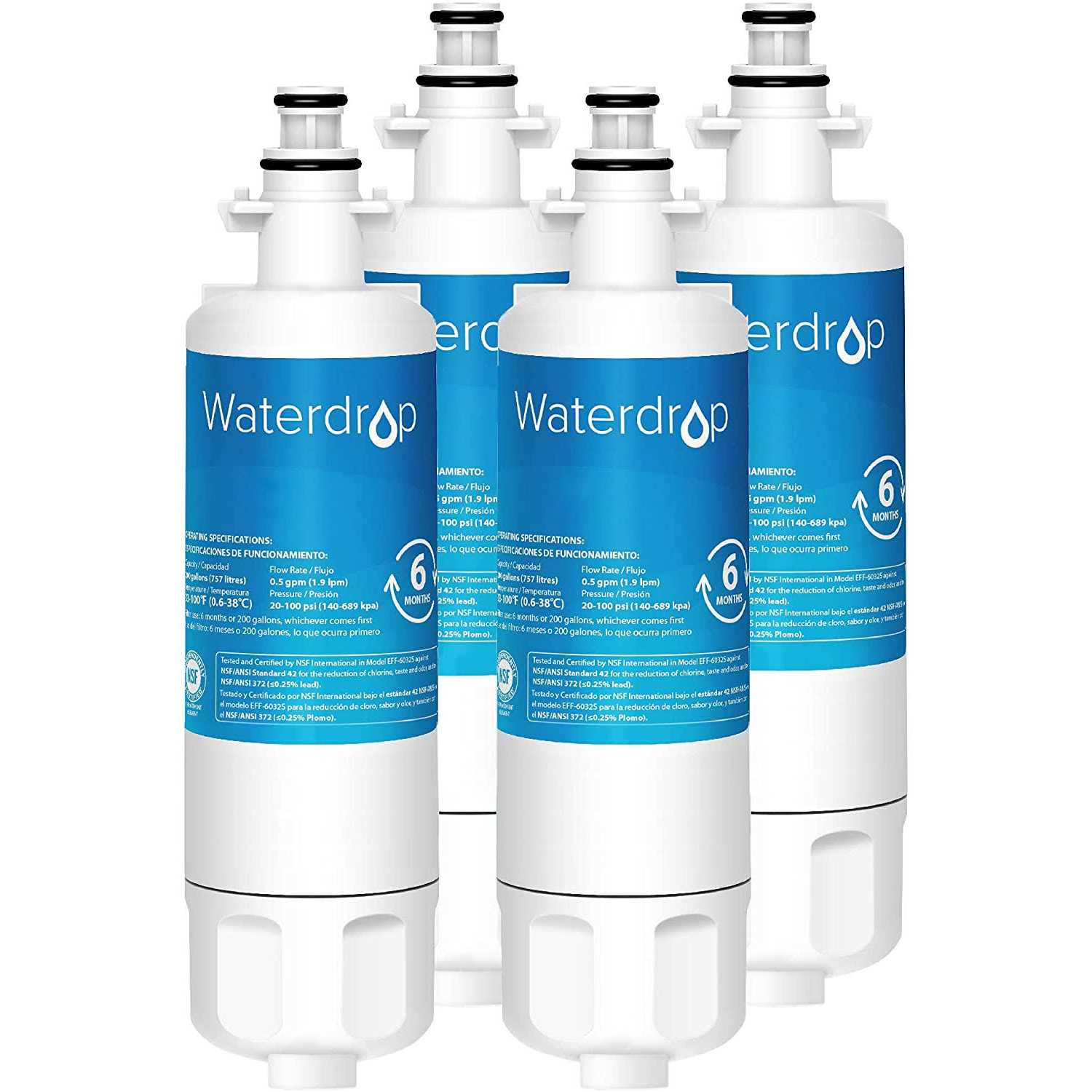 Waterdrop 469690 ADQ36006101 Refrigerator Water Filter Replacement for LG LT700P - Zenithce