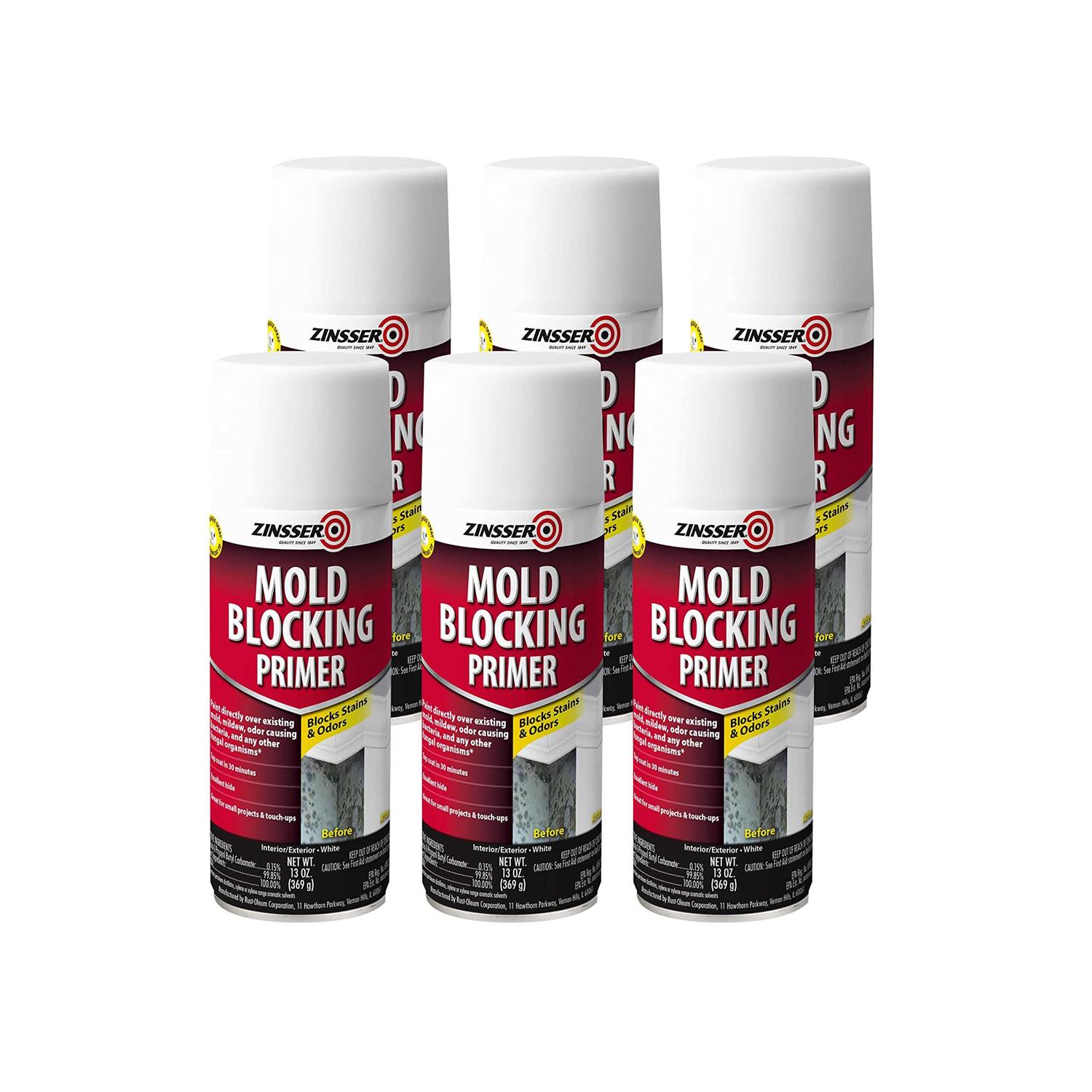 Zinsser Mold-Blocking Spray Primer 287512 - Zenithce