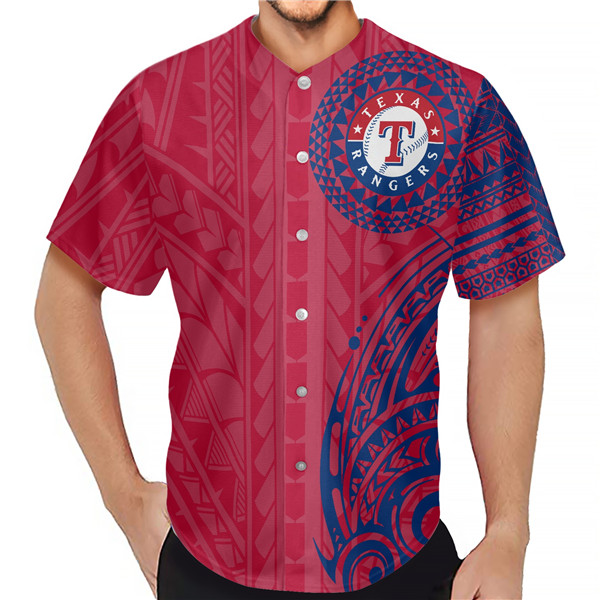 Texas Rangers Red Baseball Jersey - Zenithce