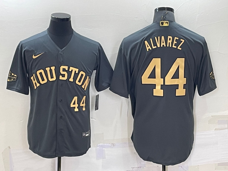 Houston Astros #44 Yordan Alvarez 2022 All-Star Charcoal Cool Base Stitched Jersey - Zenithce