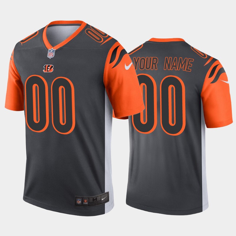 Cincinnati Bengals Customized Silver Inverted Legend Stitched NFL Jersey - Zenithce