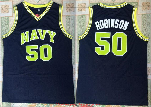 San Antonio Spurs #50 David Robinson The Admiral Soul Navy Swingman Stitched Jersey - Zenithce