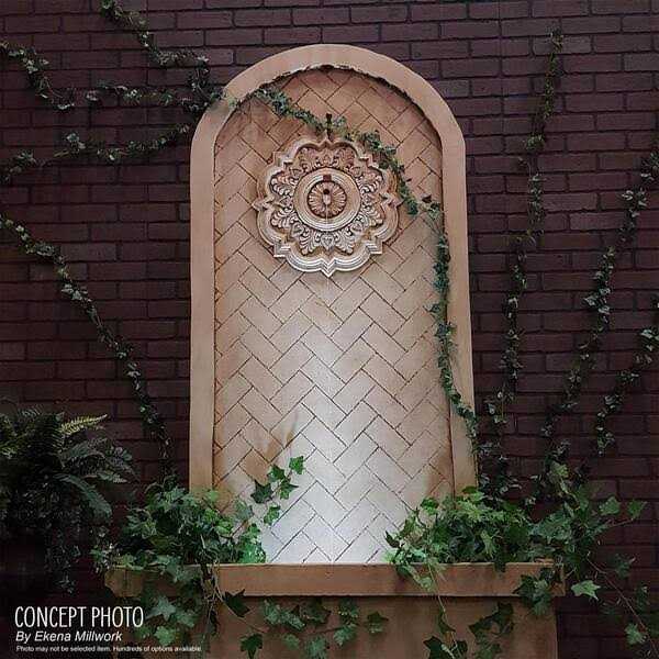 Ekena Millwork CM17OL 17 5/8OD X 3 5/8ID X 1 7/8P Orleans Ceiling Medallion - Zenithce