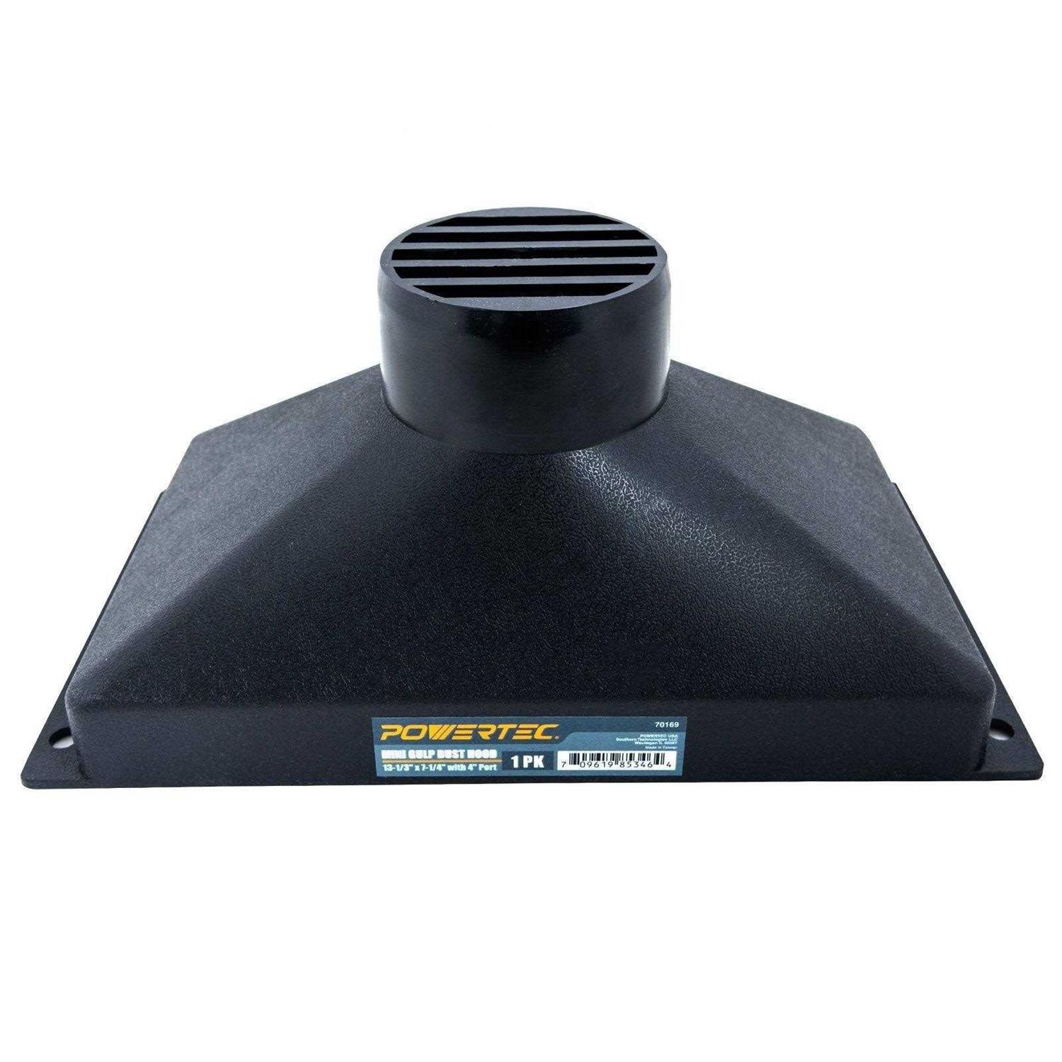 POWERTEC 70150 Rectangular Dust Hood for 4-Inch Hose new - Zenithce
