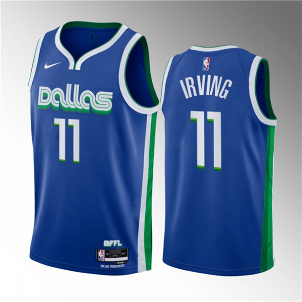 Dallas Mavericks #11 Kyrie Irving Blue 2022-23 City Edition Stitched Jersey - Zenithce