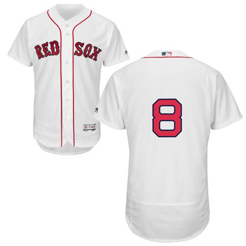 Red Sox #8 Carl Yastrzemski White Flexbase Authentic Collection Stitched Jersey - Zenithce