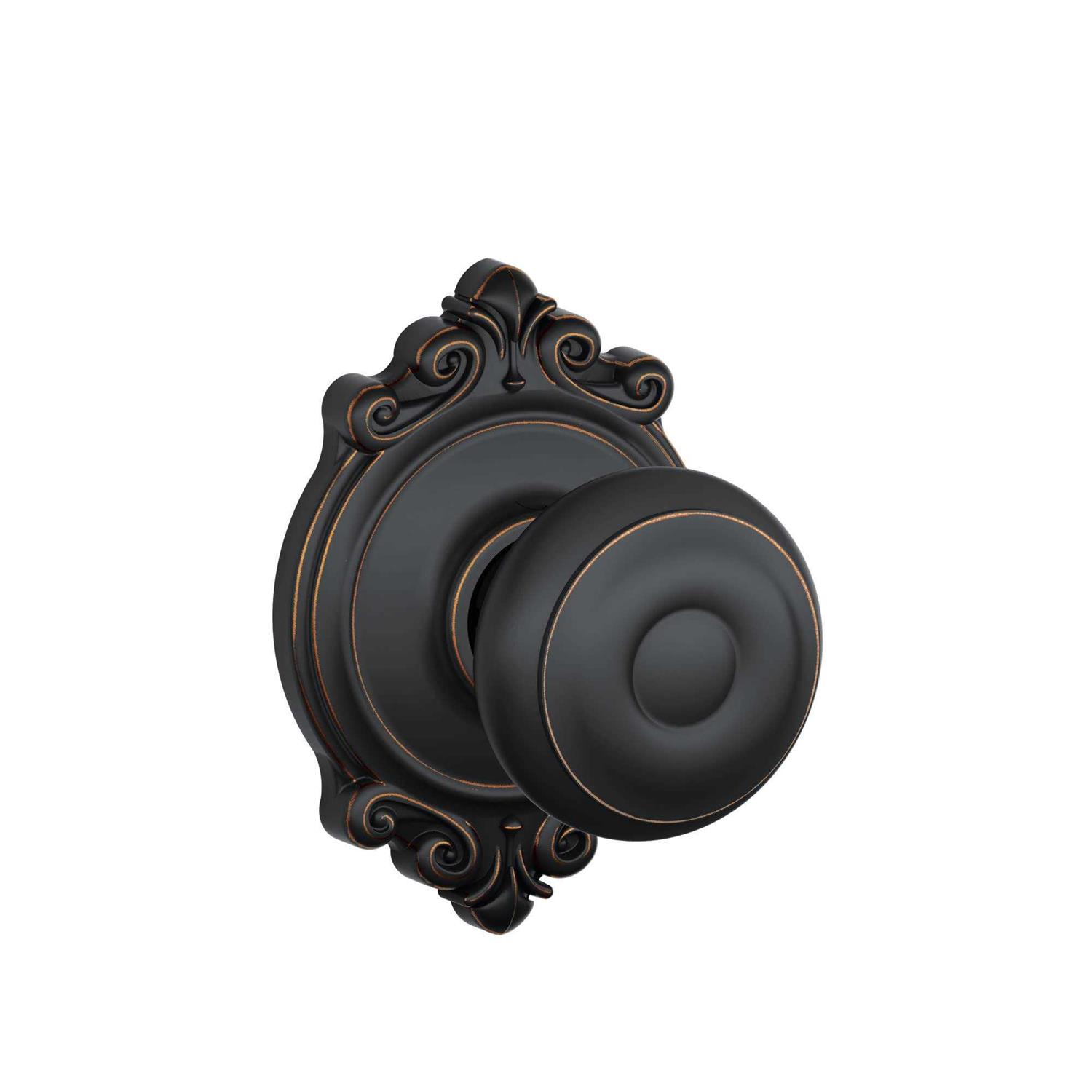 Schlage Georgian Knob with Brookshire Trim F170GEO - Zenithce