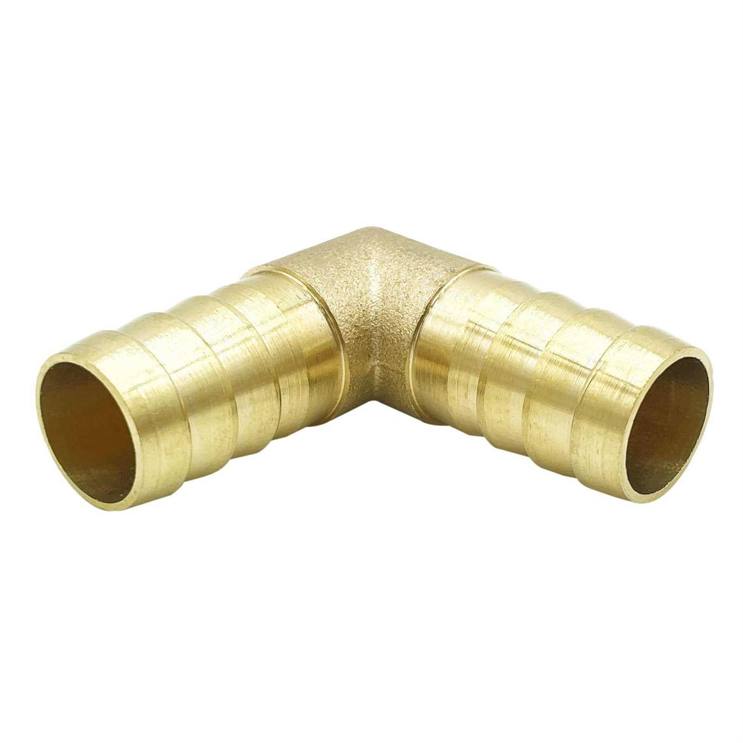 Metaland Brass Hose Barb Elbow 90 Degree L Right Angle Barbed Fitting Water Fuel Air - Zenithce