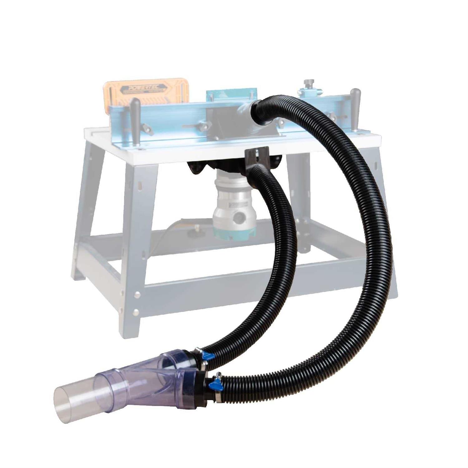 Powertec 70293 Cyclone Dust Collector and Separator Kit w/Clear 6 Gallon Dust Bucket, Hoses, Reducers, Couplers and Hose Clamps - Zenithce
