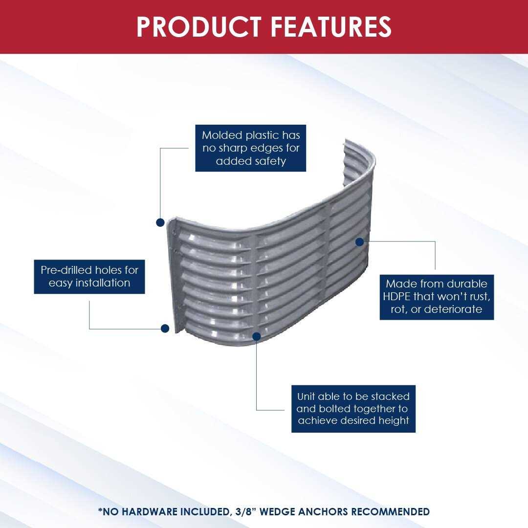 Shape Products Plastic Window Well Area Wall - Zenithce
