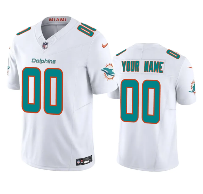Miami Dolphins Custom White 2023 F.U.S.E Vapor Limited Stitched Jersey - Zenithce