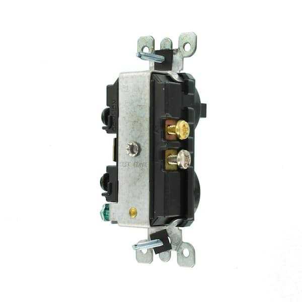 Leviton 5335 20 Amp 120 Volt Duplex Style Combination Single Pole Switch/Receptacle 5335-W - Zenithce