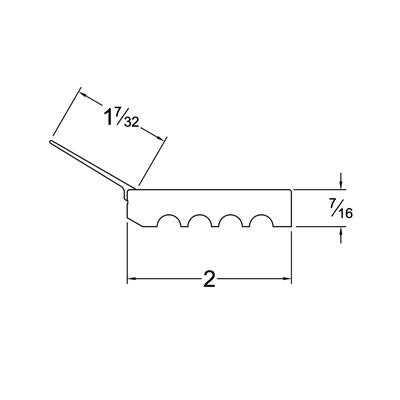 Randall Manufacturing V-37 7-Feet Dual Vinyl Garage Door Seal for Top and Sides - Zenithce