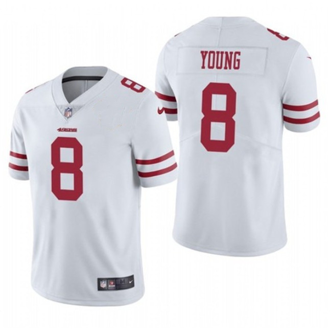 San Francisco 49ers #8 Steve Young White Vapor Untouchable Stitched Jersey - Zenithce