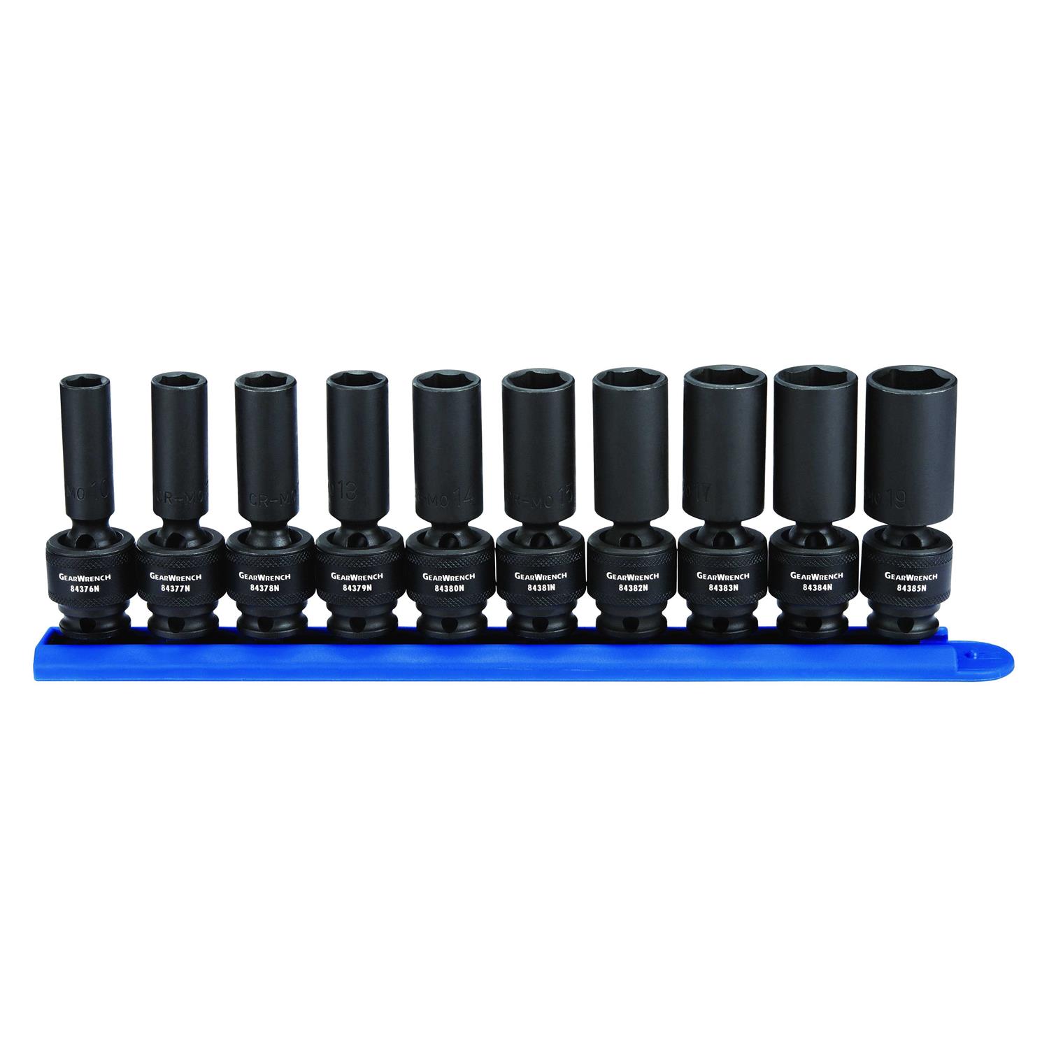 Gearwrench 84916N 44 Pc. 3/8 Drive 6 Point Standard & Deep Impact SAE/Metric Socket Set - Zenithce