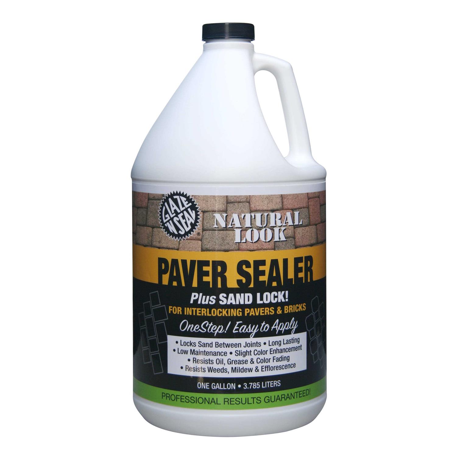 Glaze ‘N Seal 1 Gallon GNS Clear Natural Look Paver Sealer with Sand Lock - Zenithce