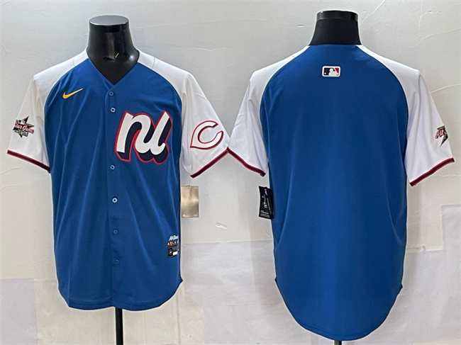 National League Cincinnati Reds Blank Blue Alternate 2025 All-Star Edition Limited Stitched Jersey - Zenithce