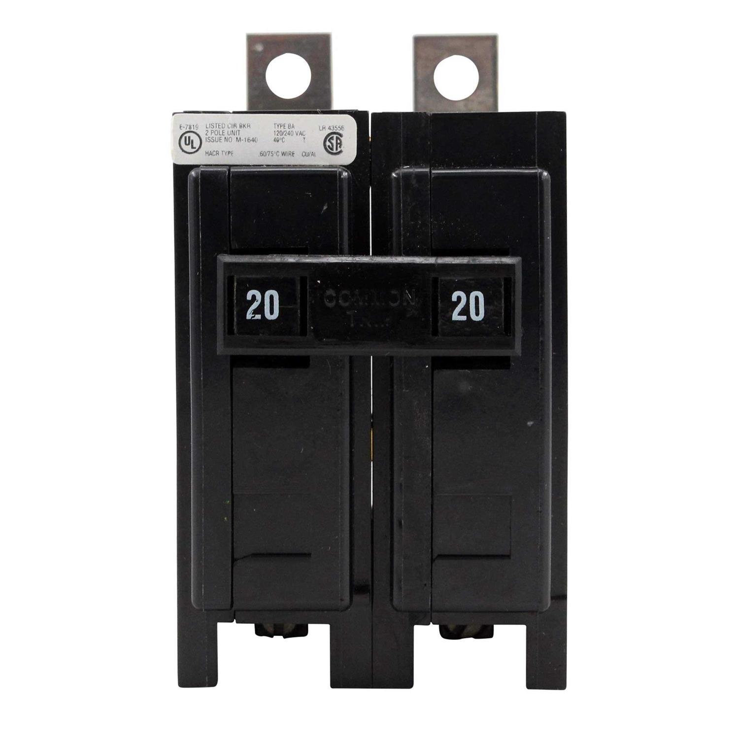 Eaton 60 amps Plug In 2-Pole Circuit Breaker - Zenithce