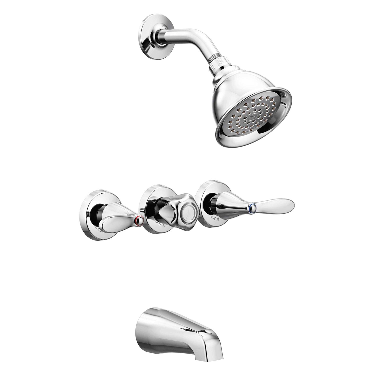 Moen Adler 2-Handle Chrome Tub and Shower Faucet - Zenithce