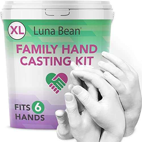 Luna Bean Keepsake Hands Casting Kit Family Hand Molding Clasped Group Hand Sculpture Kit & Molding Kit - Zenithce