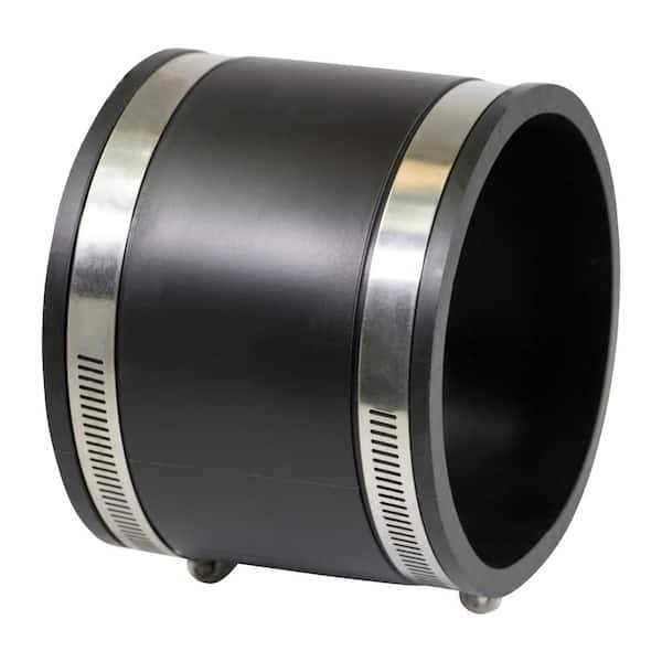 The Plumber’s Choice 4 in. x PVC Flexible Reducing Coupling with Stainless Steel Clamps - Zenithce