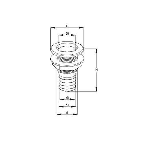 SEAFLO Thru Hull Fitting Through Hull Choose Size and Pack Quantity - Zenithce