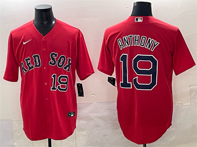 Boston Red Sox #19 Roman Anthony Red Cool Base Stitched Jersey - Zenithce