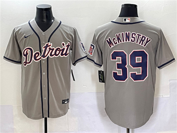 Detroit Tigers #39 Zach McKinstry Gray Cool Base Stitched Jersey - Zenithce
