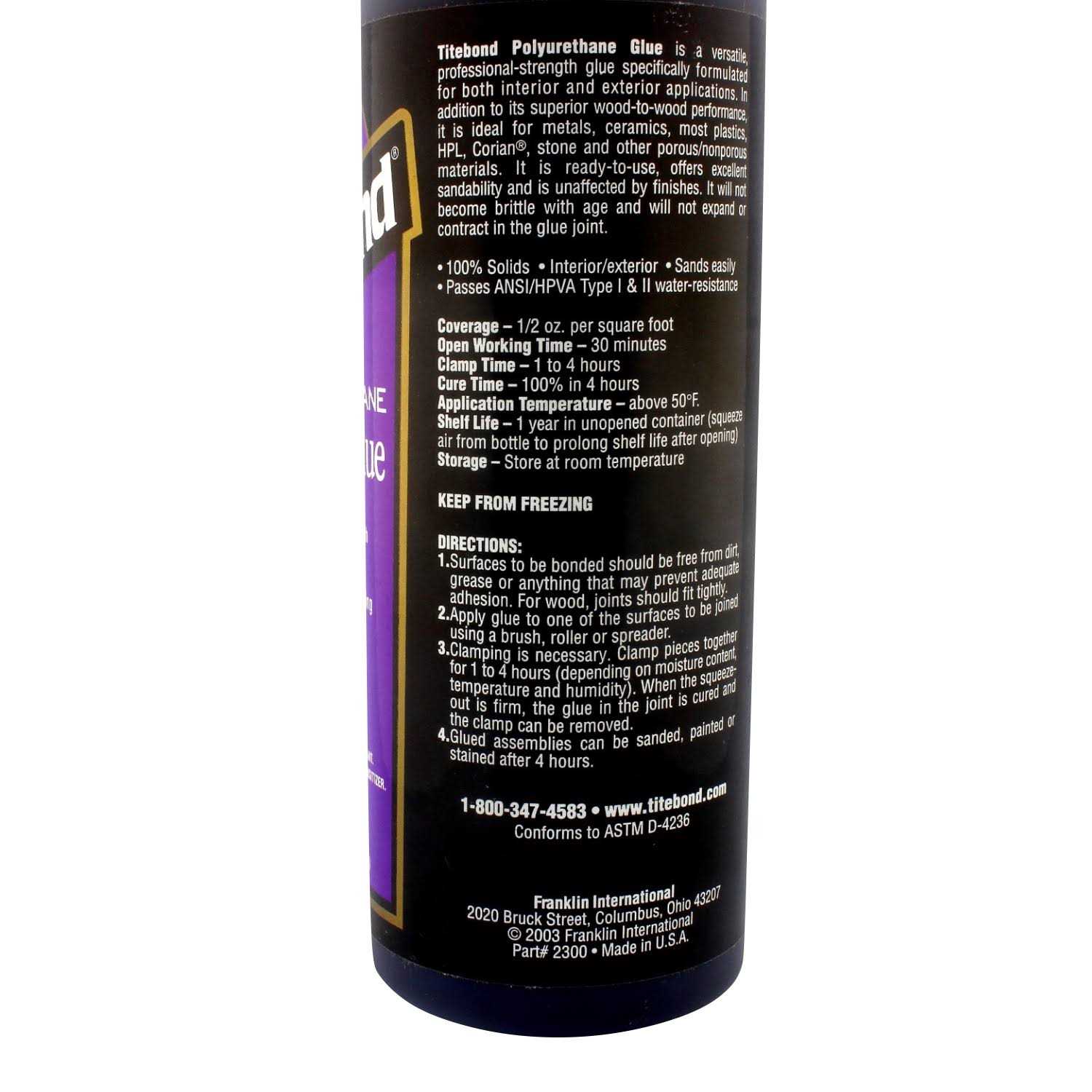 Titebond 8 Oz Speed Set Wood Glue - Zenithce