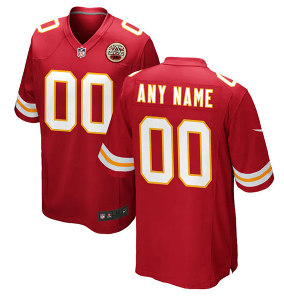 Kansas City Chiefs Customized Red Stitched Game Jersey - Zenithce