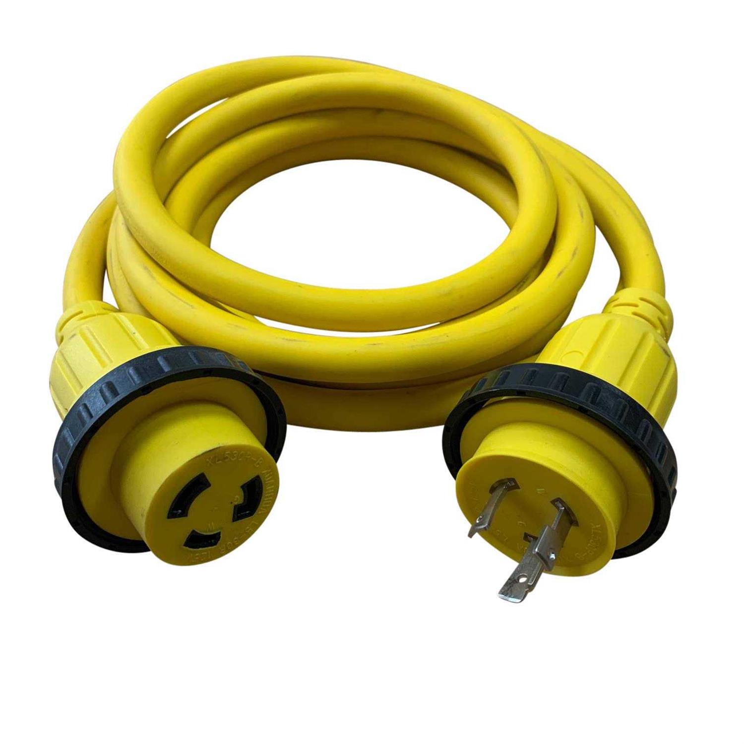 Halex 10/3 30 Amp 125-Volt Marine Shore Power Extension Cord - Zenithce