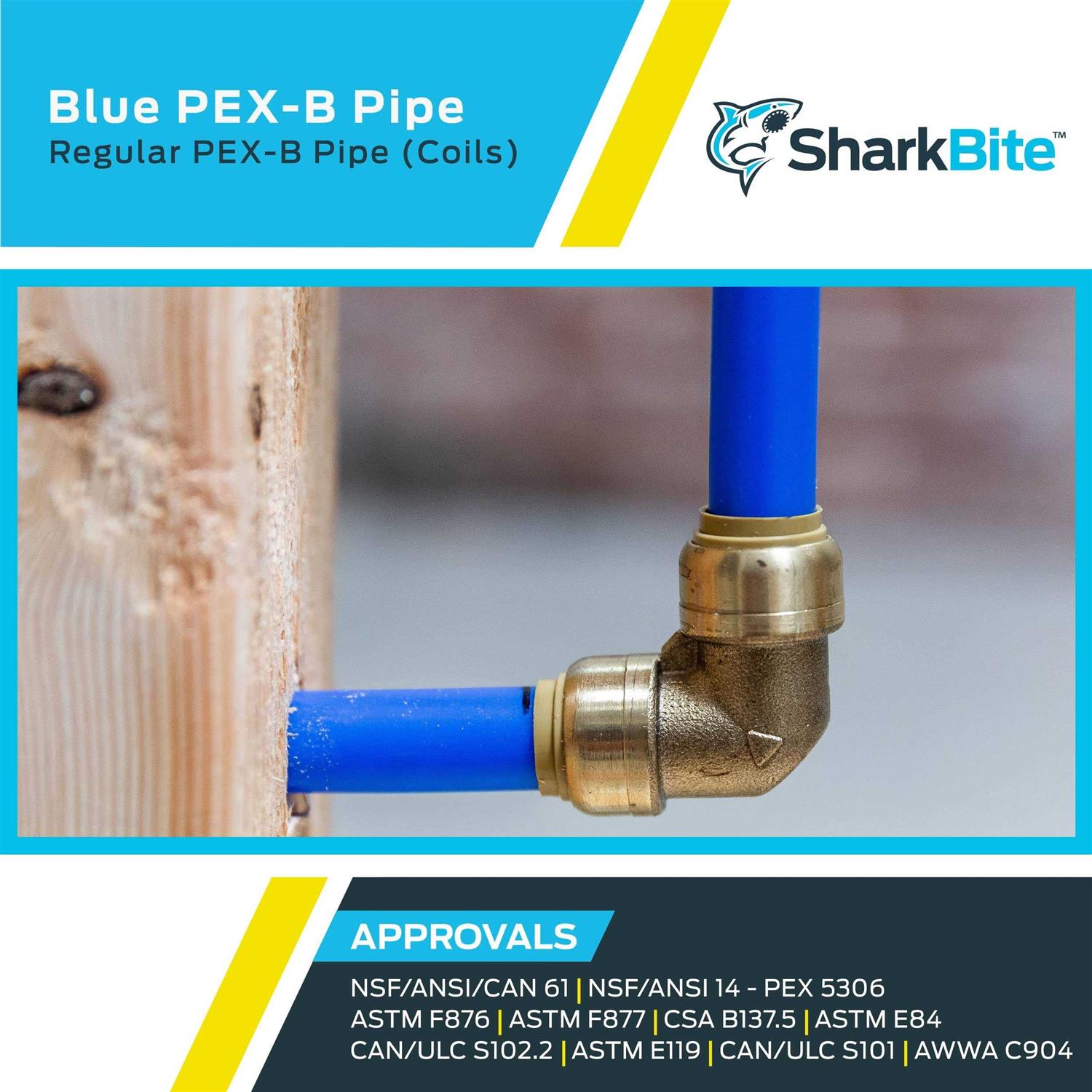 SharkBite PEX Barb Brass Coupling - Zenithce
