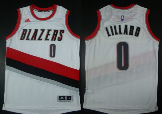 Portland Trail Blazers #0 Damian Lillard Revolution 30 Swingman 2014 New White Jersey - Zenithce