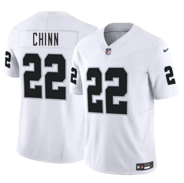 Las Vegas Raiders #22 Jeremy Chinn White 2025 F.U.S.E. Vapor Stitched Jersey - Zenithce