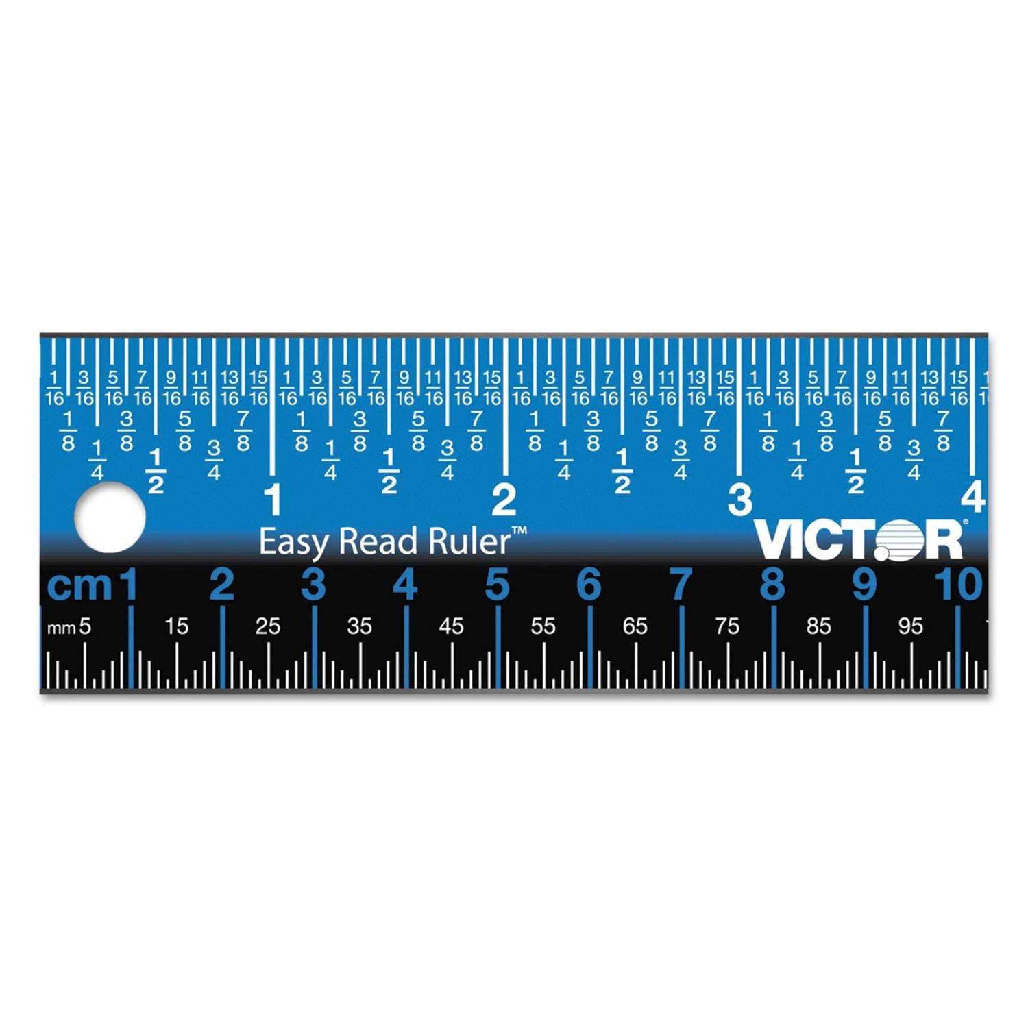 Victor Easy Read Ruler Stainless Steel - Zenithce